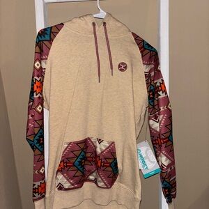Hooey Pink Aztec Hoodie - Women’s Medium